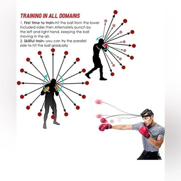 Red/Black Custom High Speed Reflex Boxing Ball Set With Headband New

RR2 - Picture 4 of 8